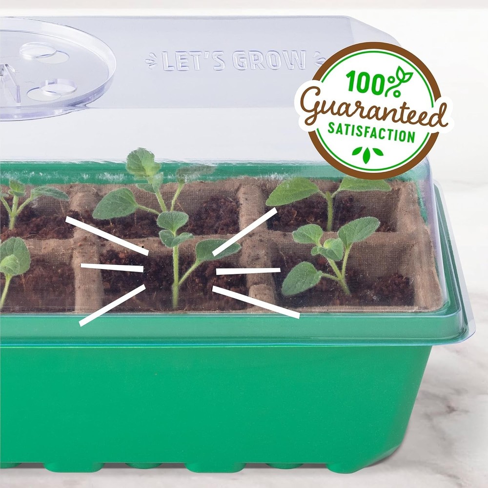 Eco-Conscious 10-Cell Germination Kit - Biodegradable Pots & Recycled Plastic