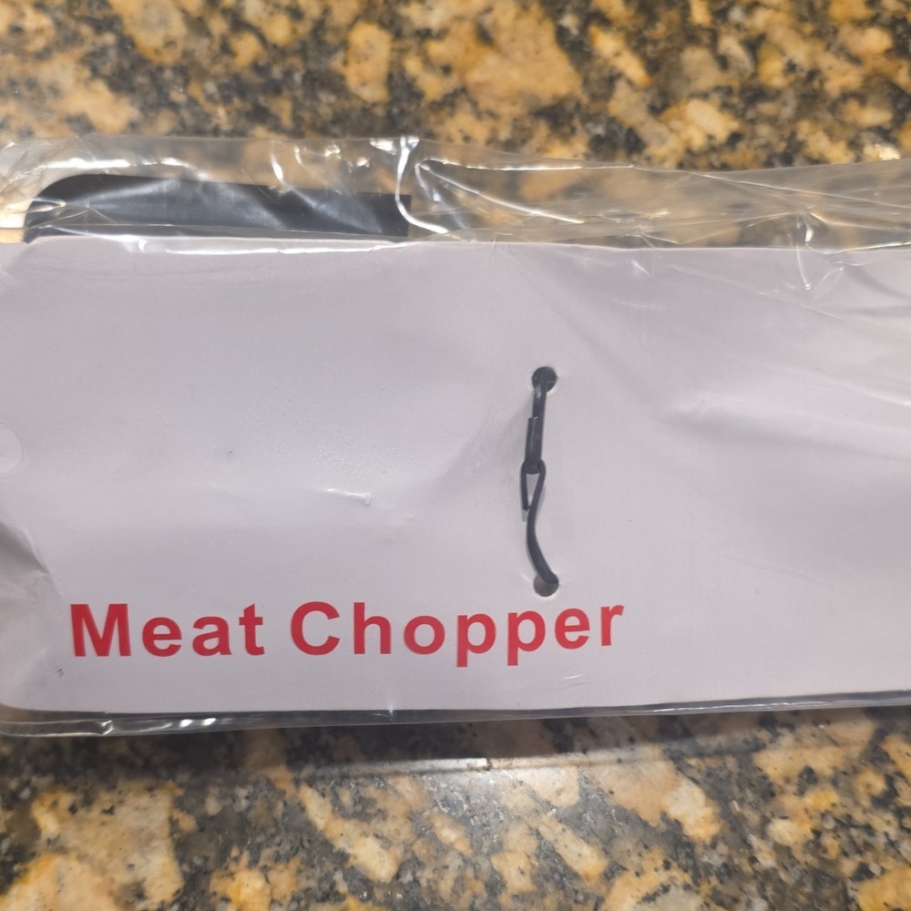 Manual Meat Chopper Black Plastic Kitchen Tool Single Item Set