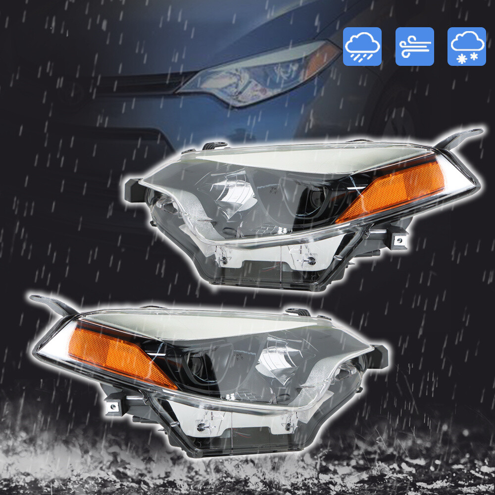 LED Headlight Assembly for 2014 2015 2016 Toyota Corolla Left Right 2pc Pair Set