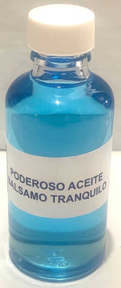 Poderoso Aceite BALSAMO TRANQUILO-AZUL, Para Calmar/Tranquilizar/Dominar