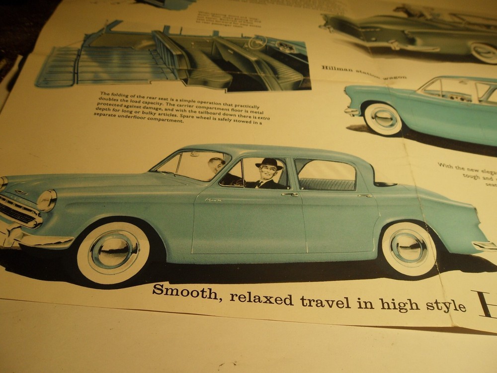 HILLMAN The NEW HIGH PERFORMANCE Models Brochure ~ Original VINTAGE