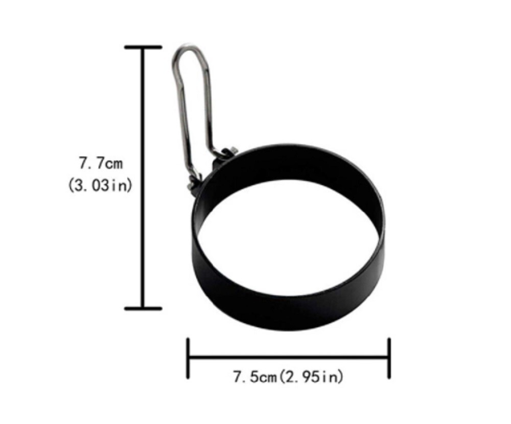 2-Piece Non-Stick Egg Shaper & Pancake Mold Ring Set -Cooking Tool Breakfast Aid