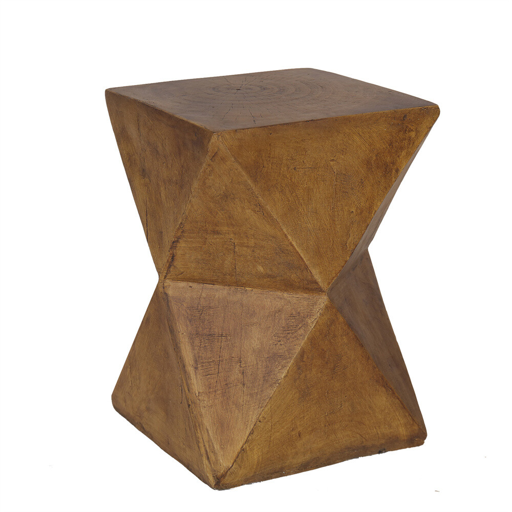 Outdoor Lightweight Concrete Side Table Concrete Stool End Table Accent Table
