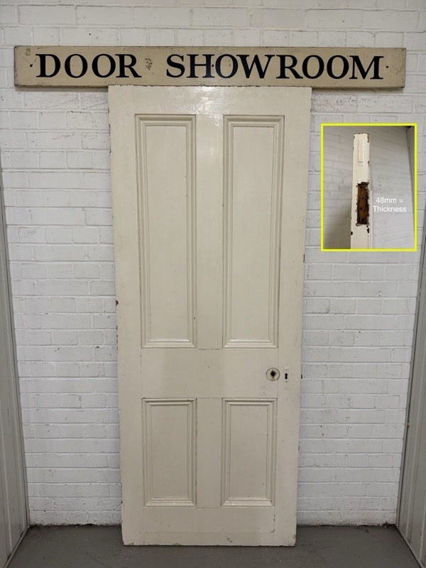 Reclaimed Victorian Pine Internal 4 panel Door 2005 x 800mm