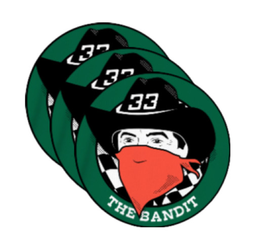 skoal bandit racing 3 PC Waterproof Sticker Set