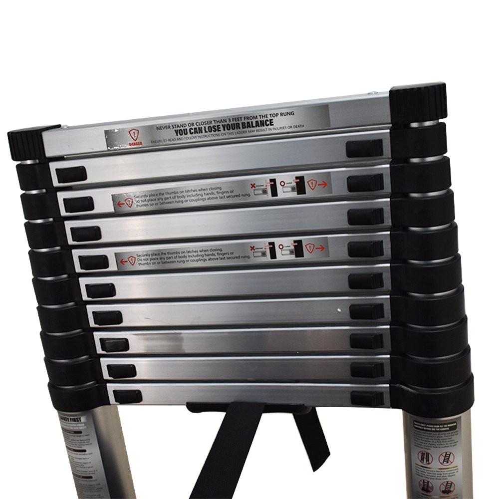 10.5FT Step Ladder Extension Telescoping Lightweight Portable Folding Telescopic