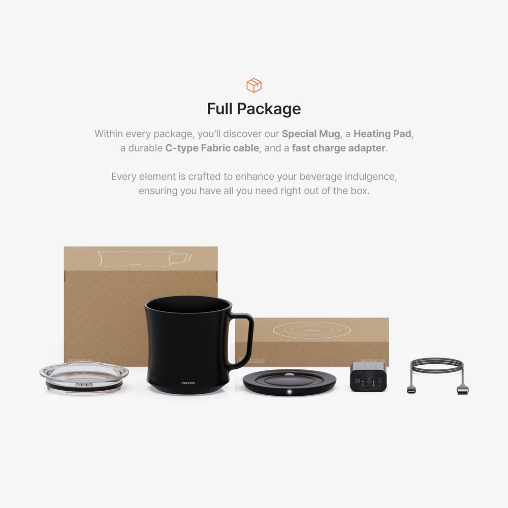 Smug Mug Warmer V2 | Premium Temperature Control Mug & Heating Base | 55 °C