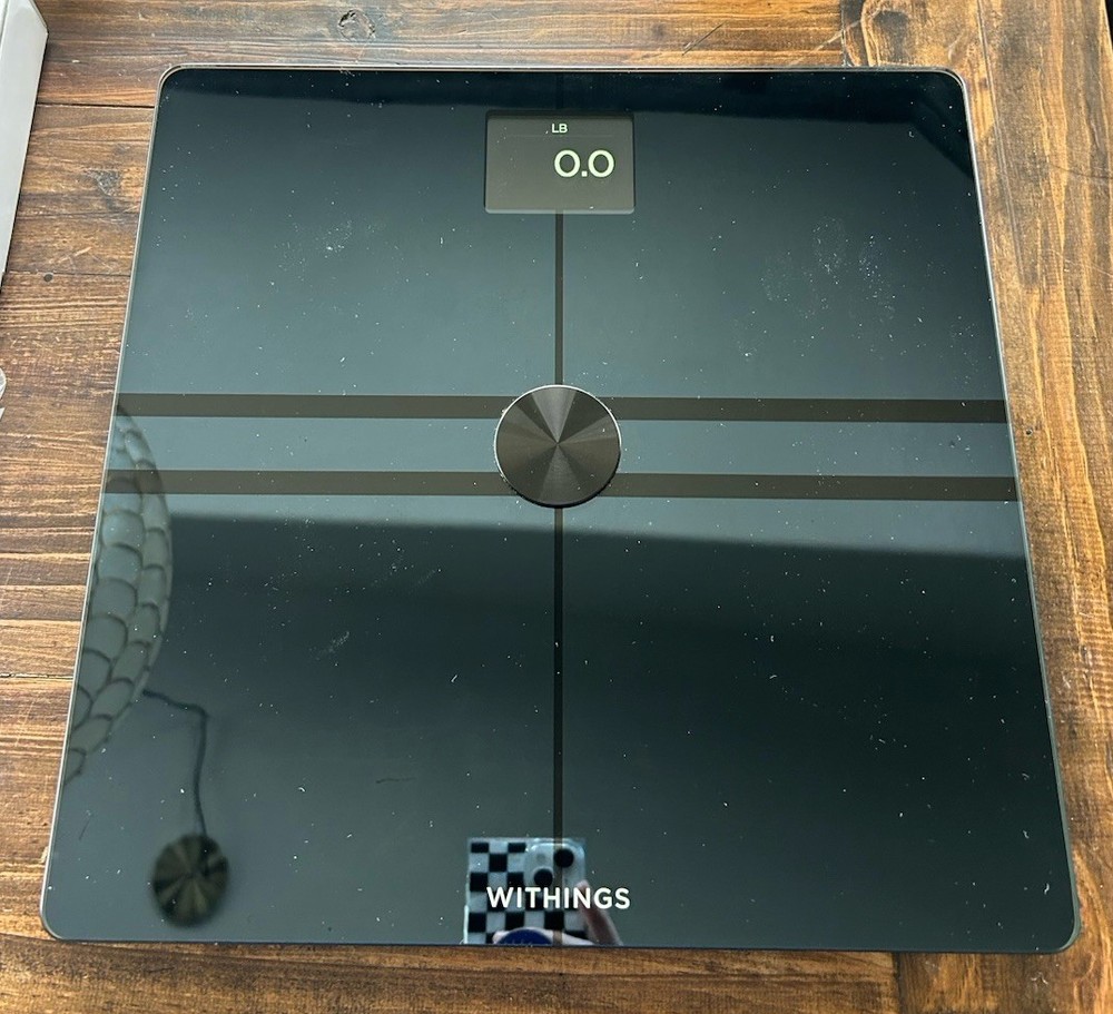 WITHINGS WBS06 Digital Scale Black BODY COMP Original Box TESTED