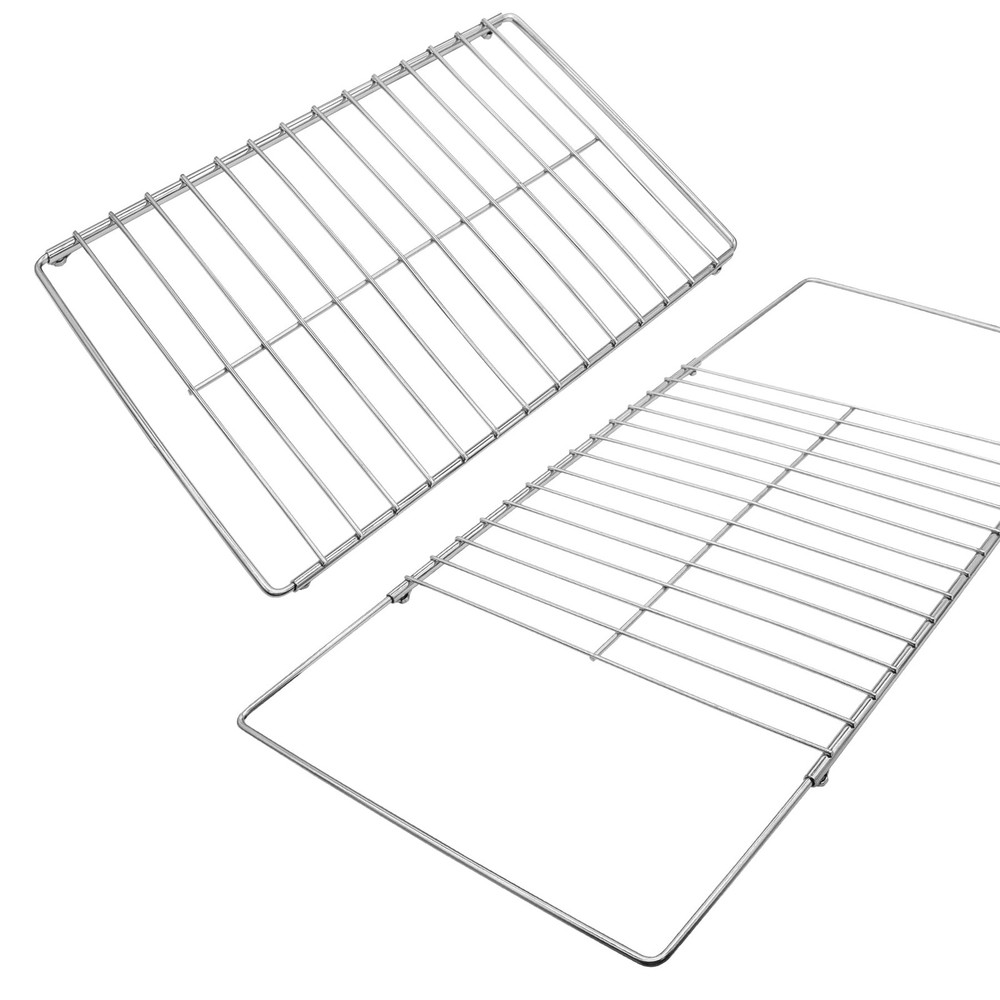 2Pack Adjustable Extendable Oven Rack, Wire Racks, Universal Silver