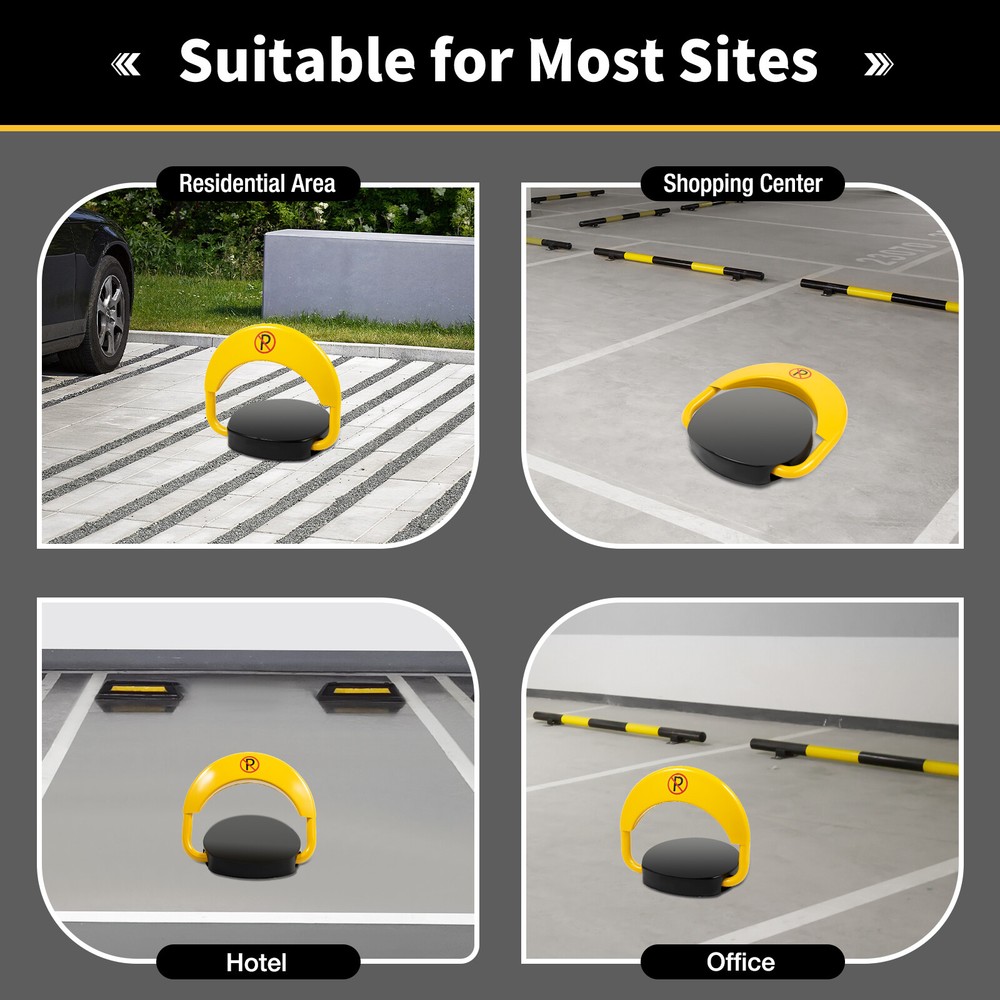 Car Parking Spot Lock Remote Control Anti-Collision Foldable Barrier Auto Sensor