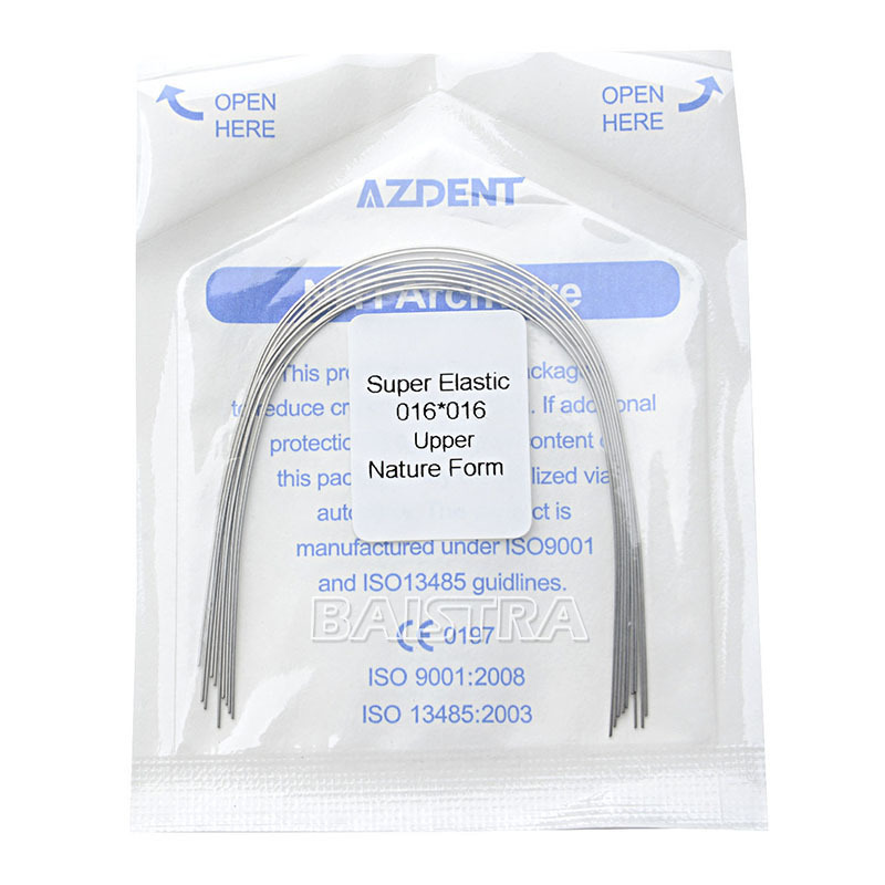 10pcs/Pack Dental Orthodontic Super Elastic Niti Arch Wire Rectangular Nature