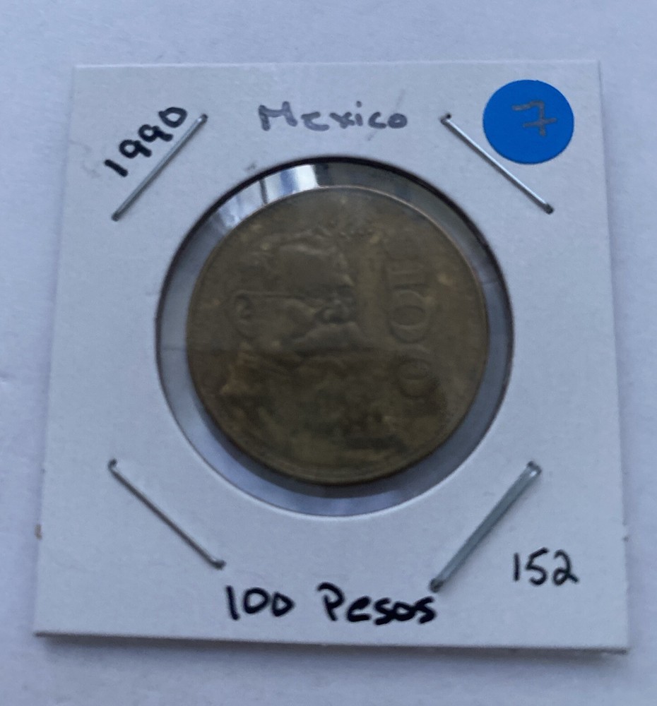 1990 Mexico 100 Pesos Coin