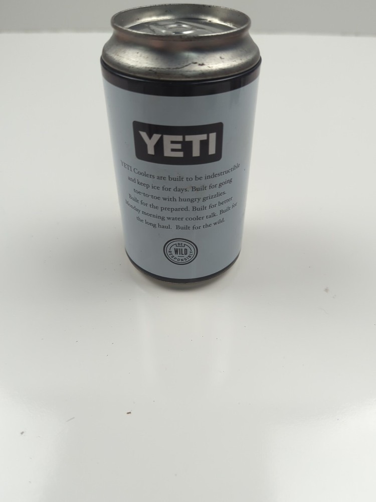 Yeti Pop Top Limited Edition Empty Stash Can 12oz Can Container
