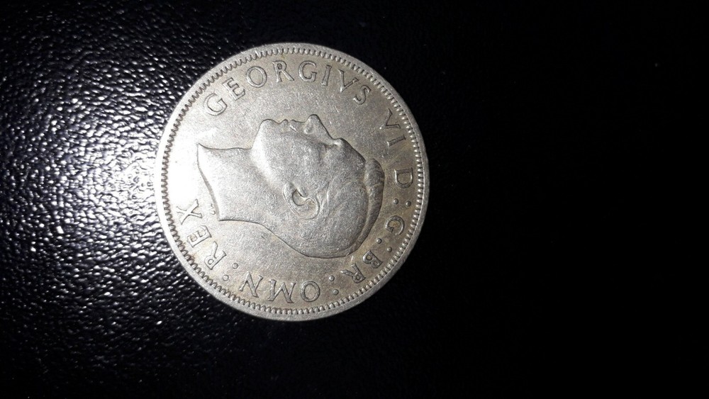 old coin, 1949  half crown