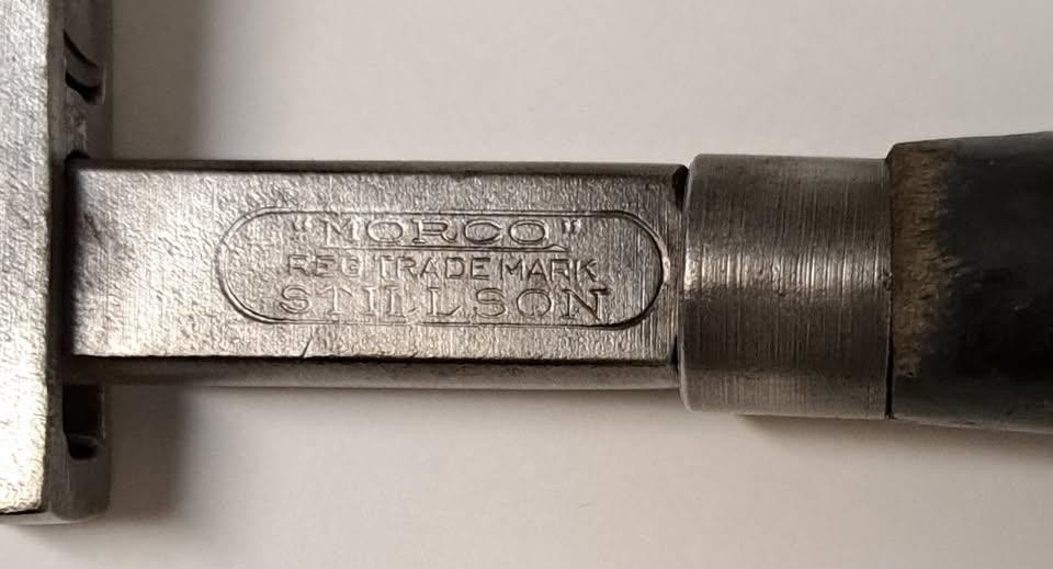 Vintage Stillson No. 8 Adjustable Monkey Wrench Morco Moore Drop Forging Tool Co