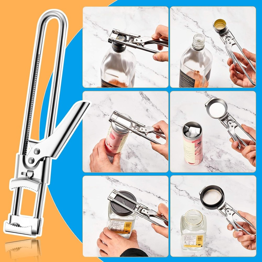 Adjustable Jar and Bottle Openers - 2 Piece Kitchen Tool Set