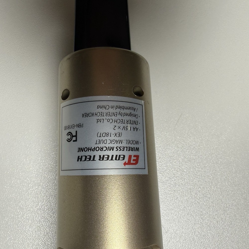 Magic Sing ET-18K Wireless Karaoke System Microphone ~ Powers Up ~ Not Tested