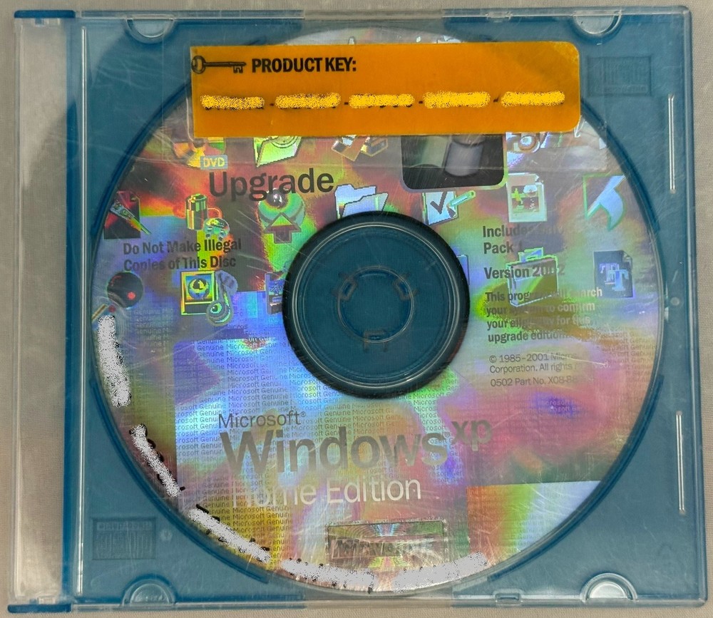 o'o'o . WINDOWS XP HOME Edition . Includes Service Pack 1 . Version 2002