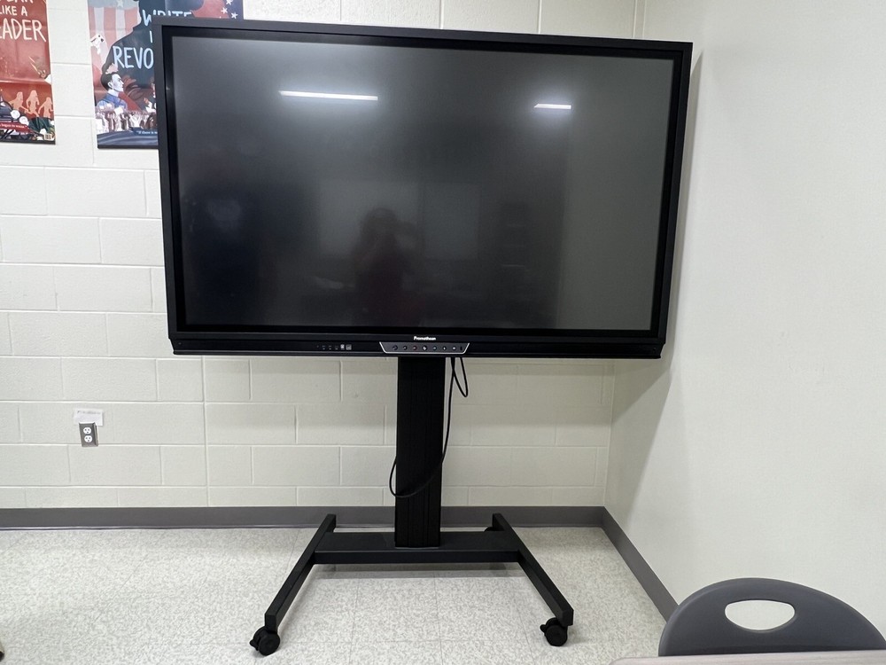 Promethean 75” Interactive TouchScreen Titanium Panel W/Optional Mobile Stand