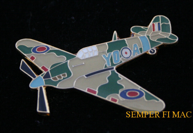 AUTHENTIC SUPERMARINE SPITFIRE RAF HAT LAPEL PIN FIGHTER WW 2 PILOT CREW GIFT*