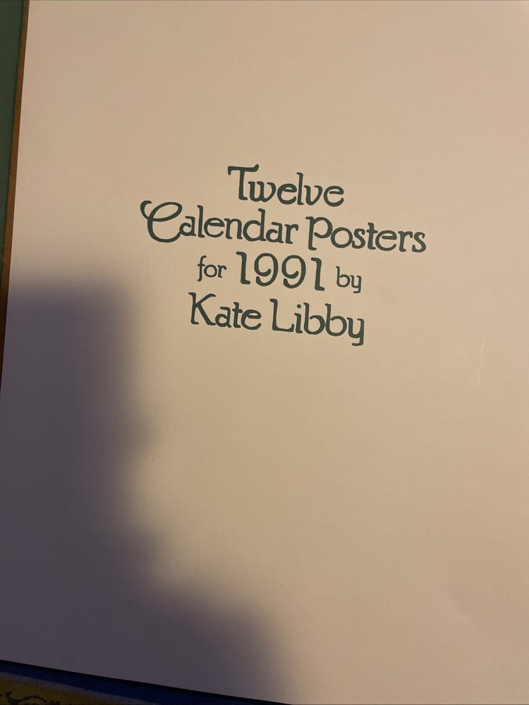 1991 Kate Libby Calendar Posters. 11x14.