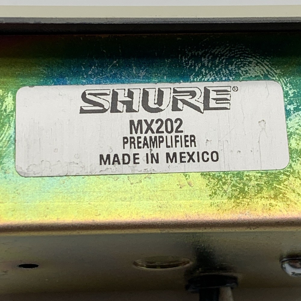 Shure MX202 Pre-Amplifier Plate with Back Box, NO MICROPHONE