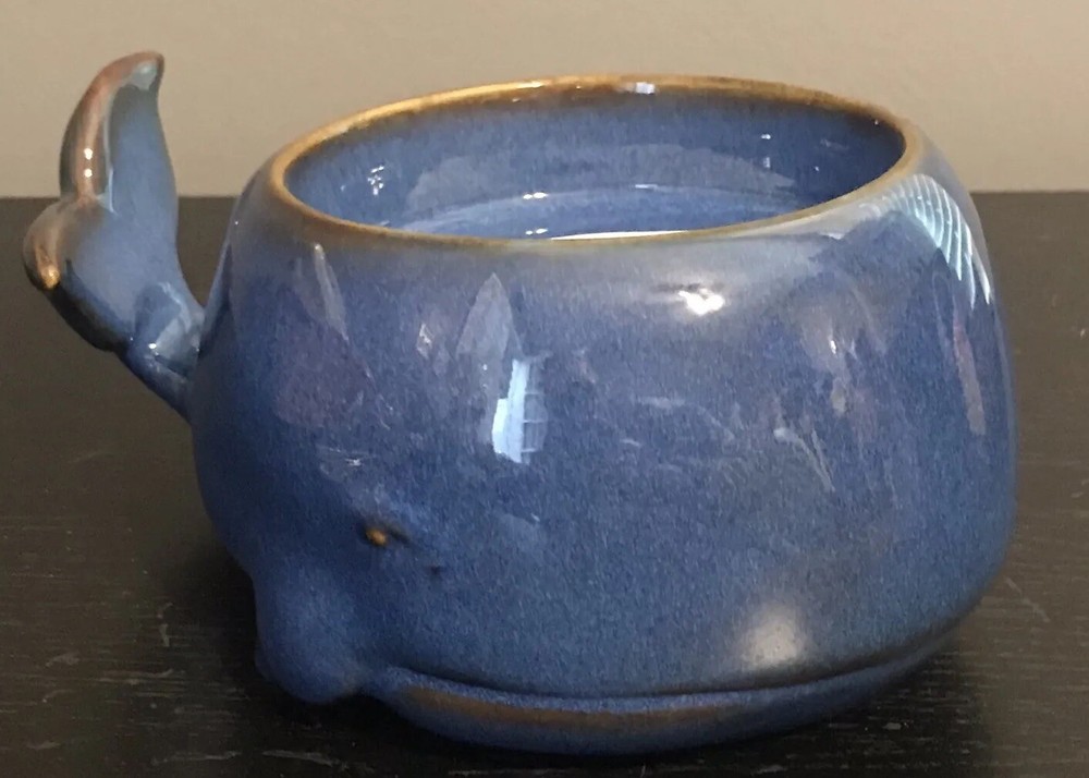 Bath And Body Works Ceramic Blue Whale 3-wick Candle Holder