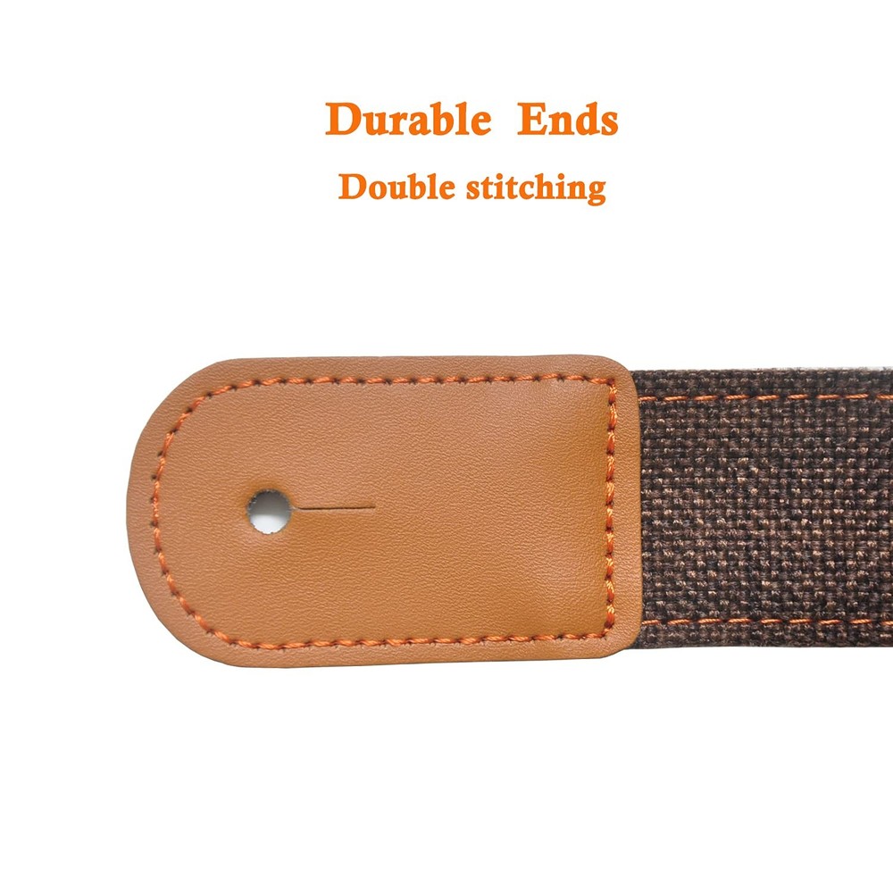 Ukulele Strap Cotton Linen Adjustable Uke Shoulder Strap with Picks Lock Butt...