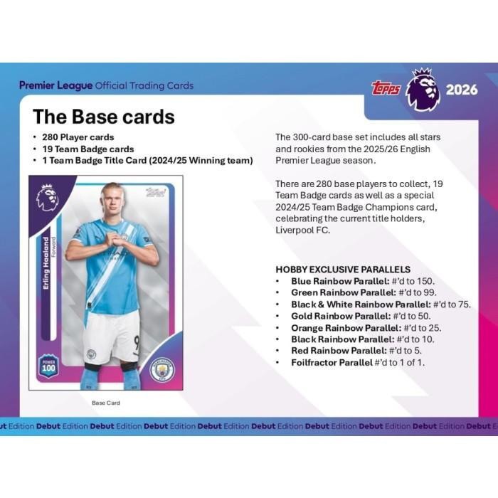 2026 Topps Chrome Premier League EPL Soccer Blaster Box