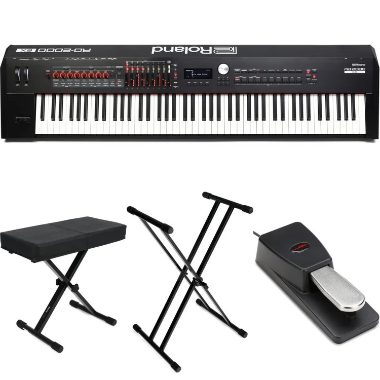 Roland RD-2000 EX 88-key Digital Piano Essentials Bundle