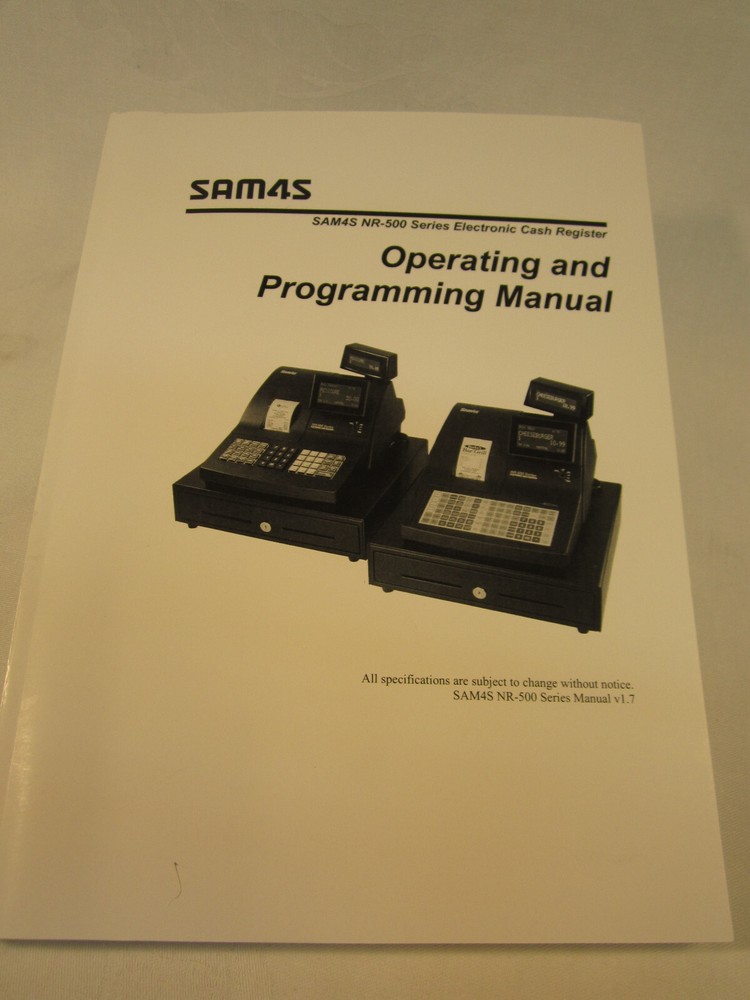 Programming Book for Sam4s Cash RegisterS