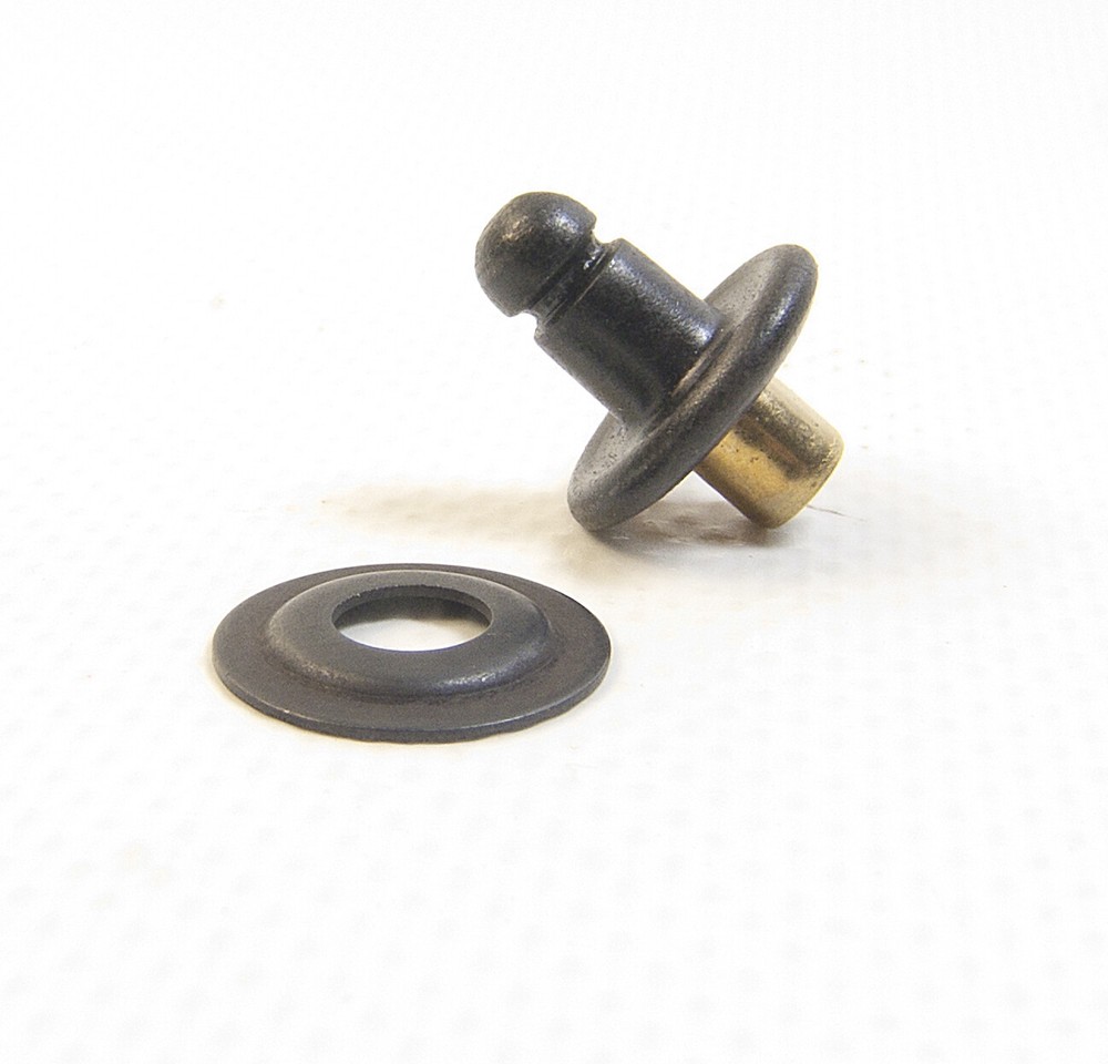 Lift The Dot Stud & Socket w/ Backing Plates, Black Oxide, 5 Pc. Ships from USA