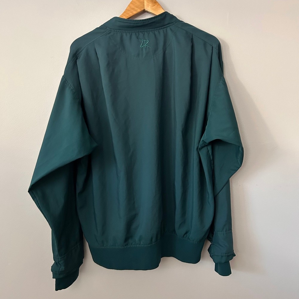 Zero Restriction Mens Large Green Golf Pullover Jacket Lightweight Outerwear USA