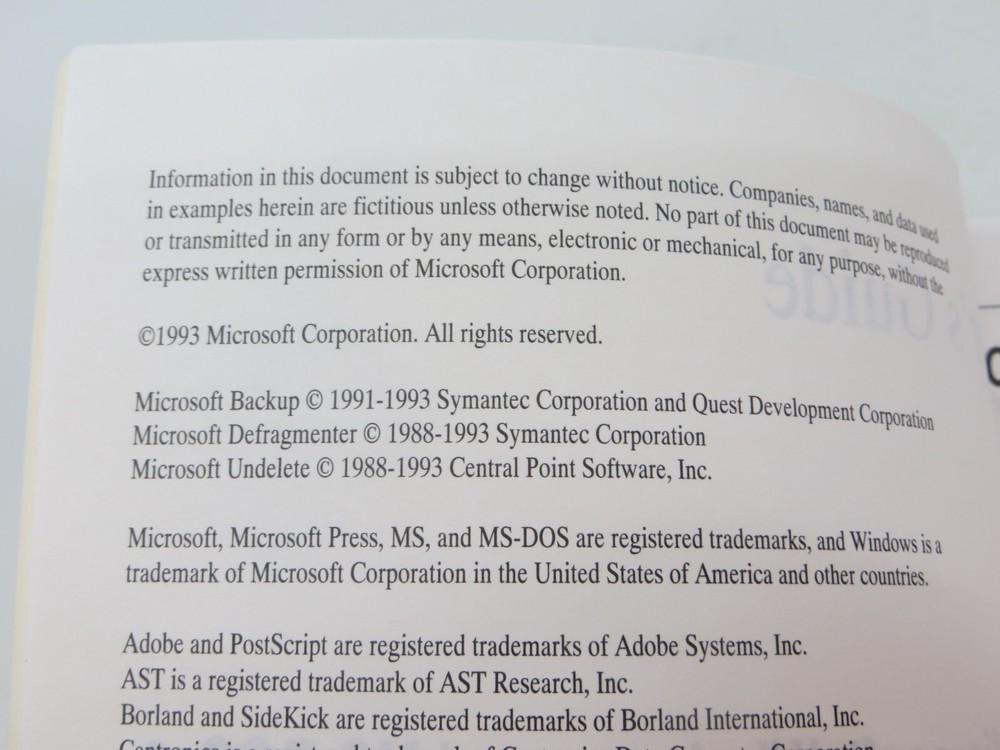MICROSOFT WINDOWS & MS-DOS 6 User's Guide 1993 computer book vtg