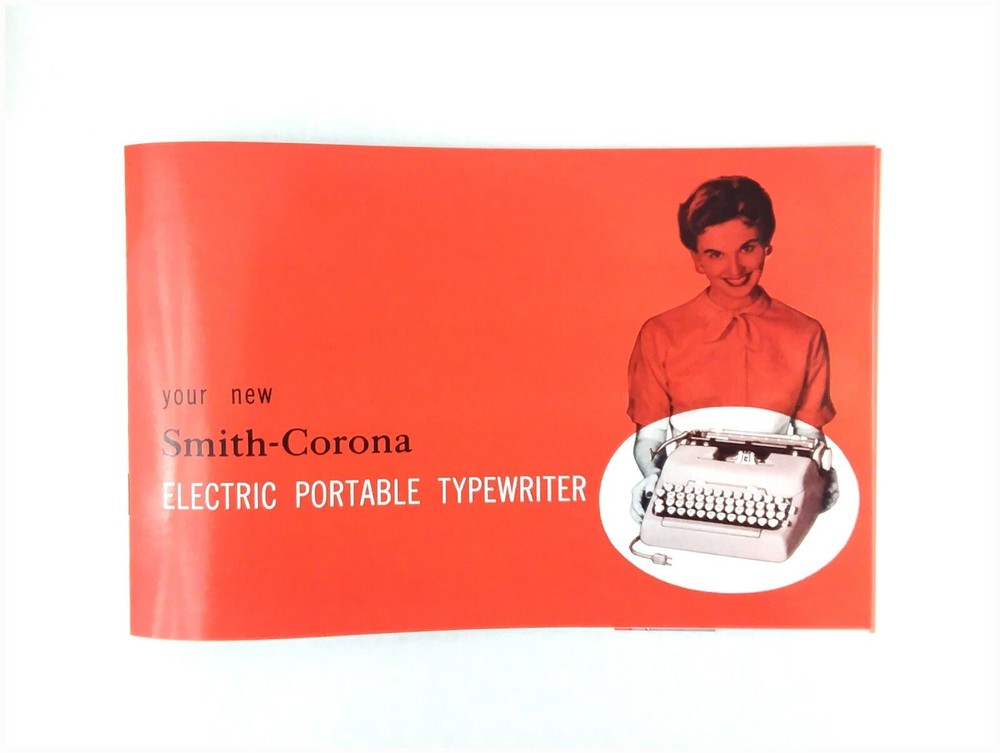 1950s Smith Corona Electric Typewriter User Owner's Instruction Manual