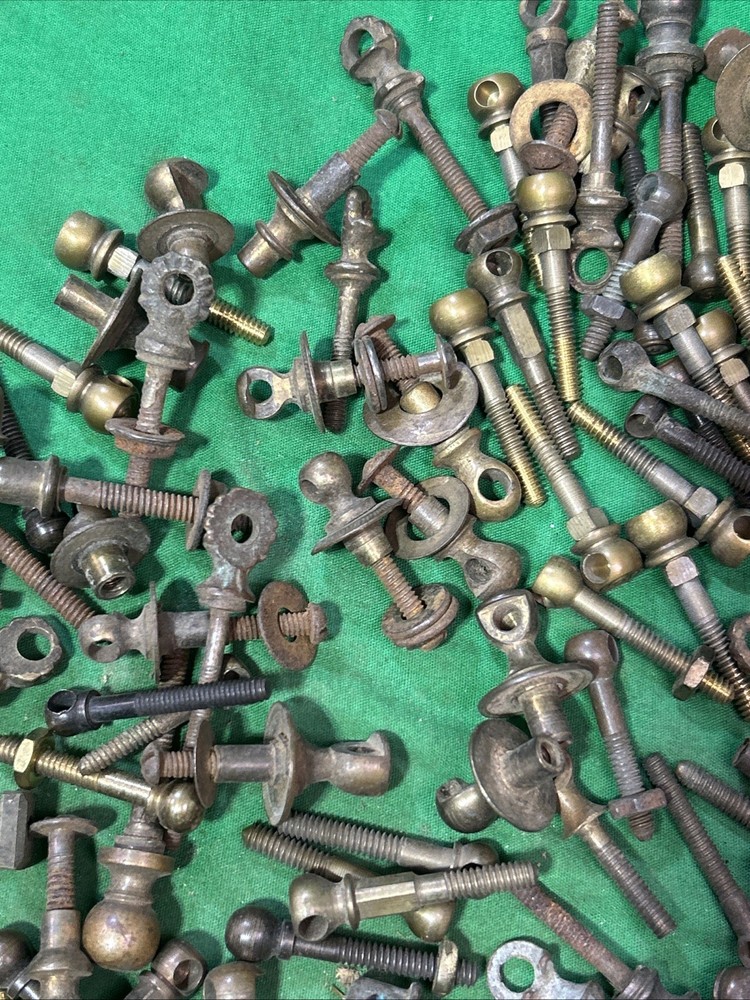 Solid Metal & Brass Antique Drawer Pull Bail Post 120 Plus