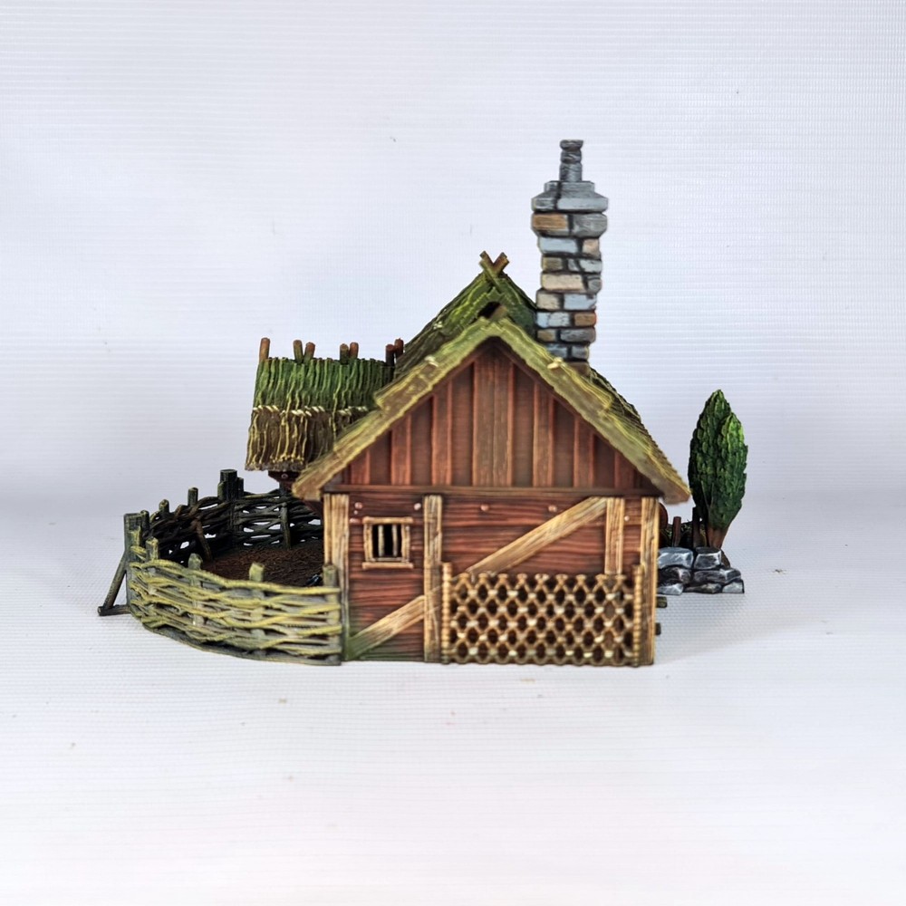 3d Printed Farmstead 28mm | 32mm Miniatures, DnD, Tabletop, RPG, War Game