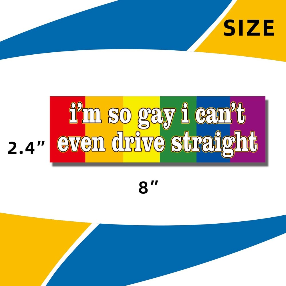 WZCNDIDI I'm So Gay I Can't Even Drive Straight - Rectangular, Rectangular