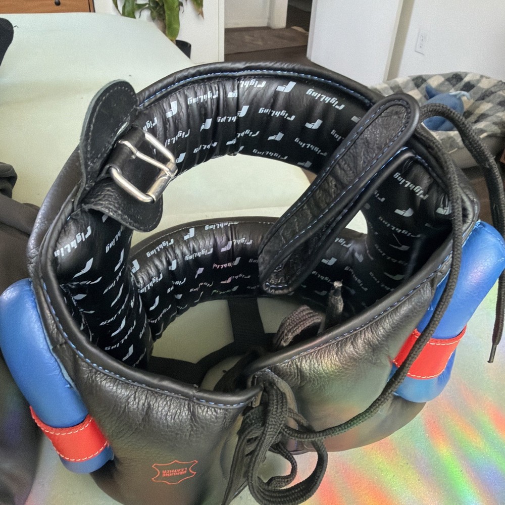 Fighting Leather Headgear No Contact + Groin protector