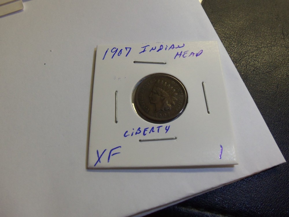 A NICE HIGHER GRADE 1907 INDIAN HEAD