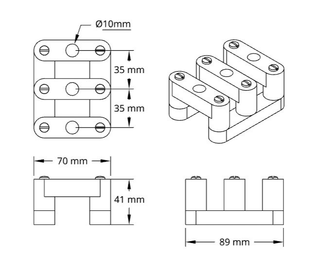 Classical Guitar Tuning Machine Locator Plus Headstock Template | Luthier Tools