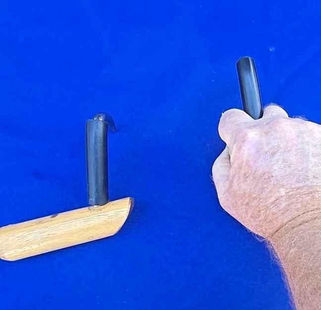 C.S. Osborne Left/Right Coffee Burlap Hooks