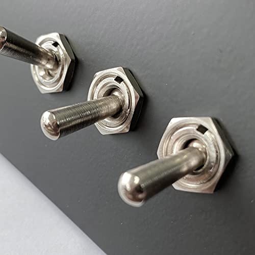 Retro Interior Light Switch ON-Off Set, Switch Panel, Toggle Switch 15A, 110V