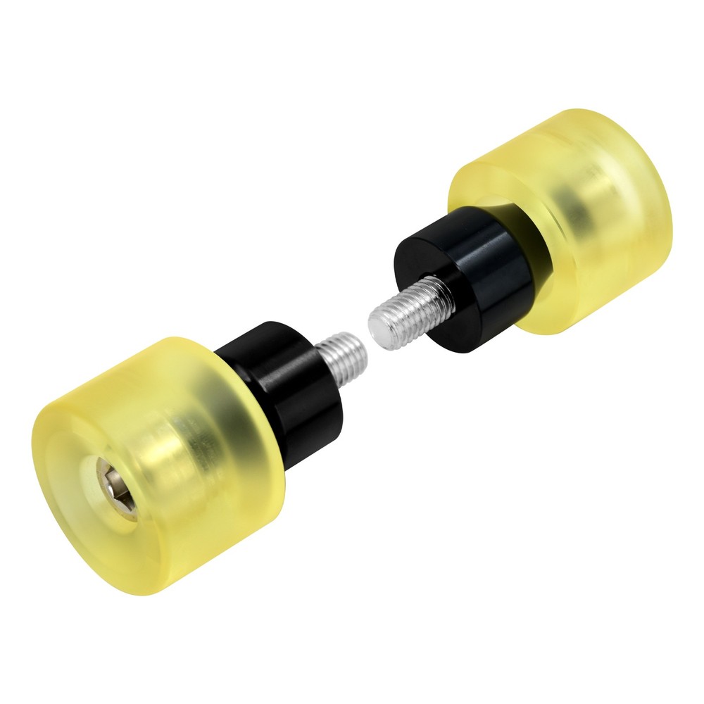 Yellow 2x Engine Protective Guard Crashs Bars Protector M12 End Balls For Harley