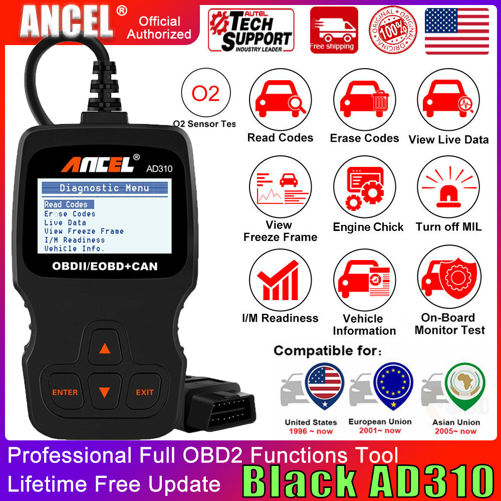 ANCEL AD310 Classic Enhanced Universal OBD II Scanner Car Engine Fault Code Read