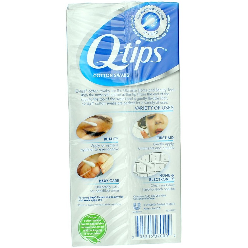 Q-tips Swabs 170 Each (Pack of 5)