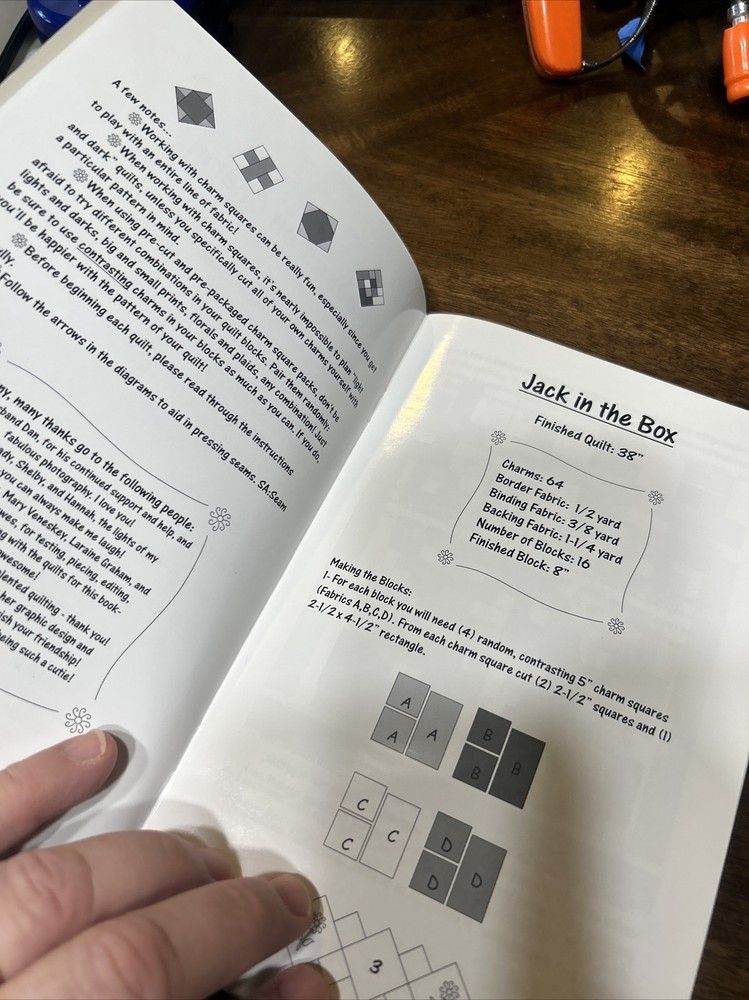 Pacific Patchwork Hooked On Charms 4 Quilt Pattern Book Paula Stoddard New