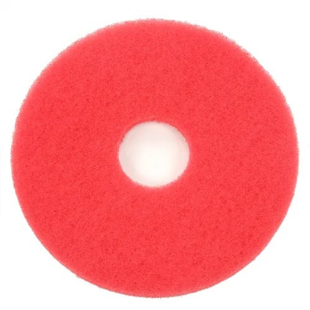 Global Industrial? 13" Buffing Pad, Red, 5 Per Case