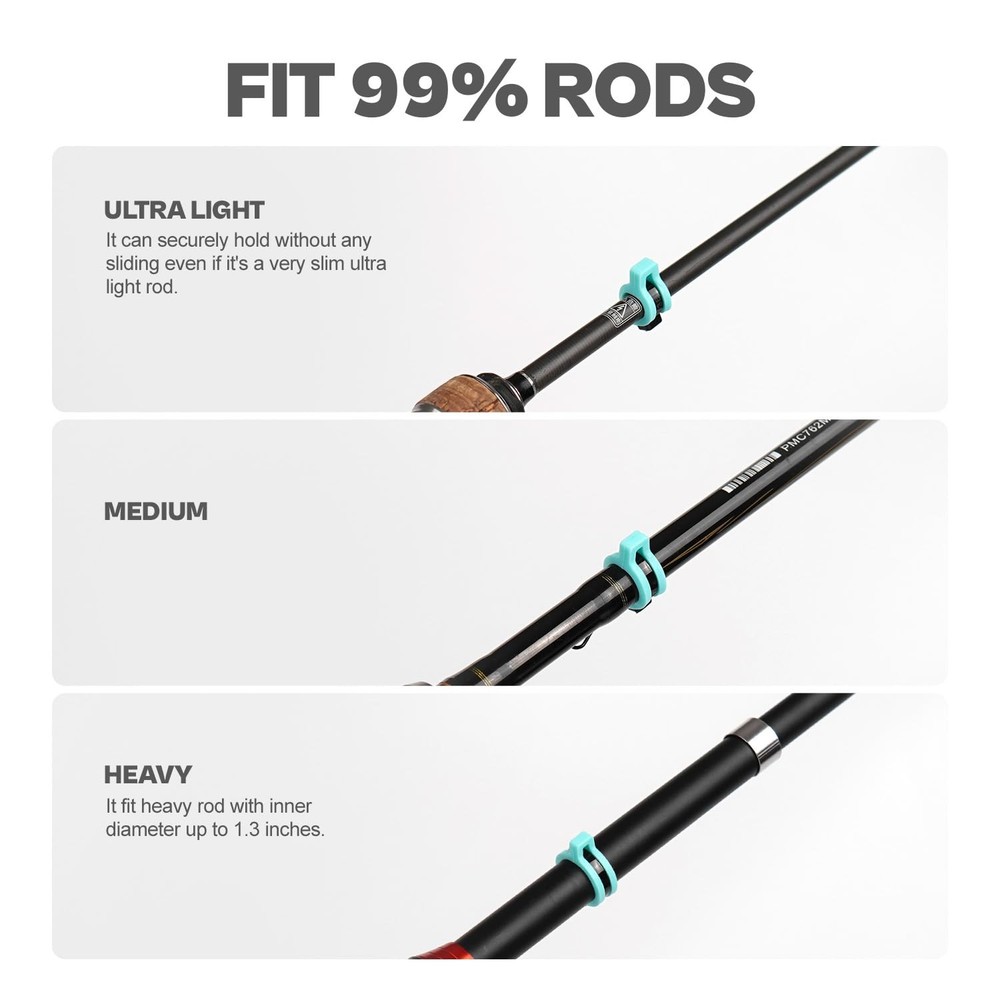 Universal Fishing Hook Keeper - Silicone Secure Holder for All Medium, Mix