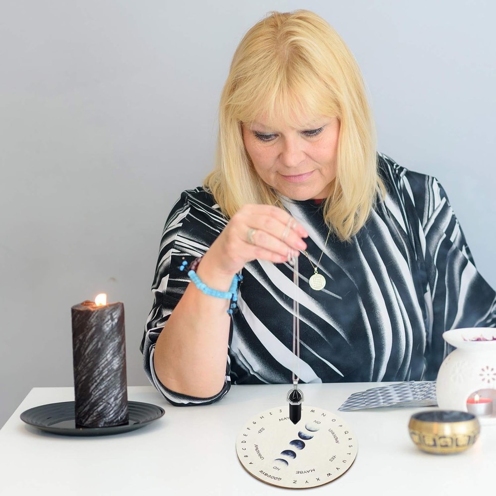 Pendulum Board for Divination Moon Phase Pendulum Board Dowsing Divination